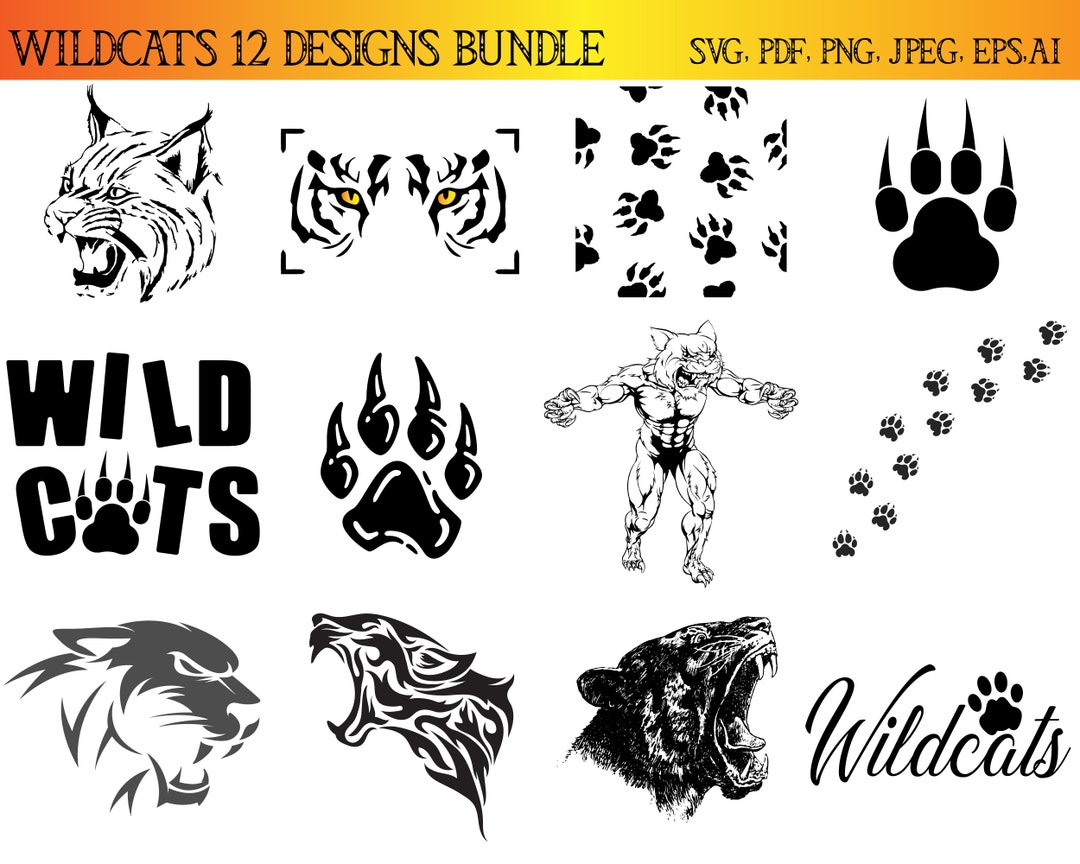 Wildcats Svg, Wildcat Svg, Wildcats Png, Svg Files for Cricut, Wildcats