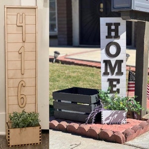 3&#39; Address Planter Box DIGITAL FILE (No Product) this will fit most laser