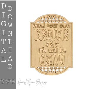 12 » Ferme Bisquets & Gravy Sign Digitial Télécharger SVG