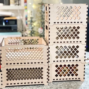 Farmhouse Style Stackable Baskets Small & Large Digital Download SVG