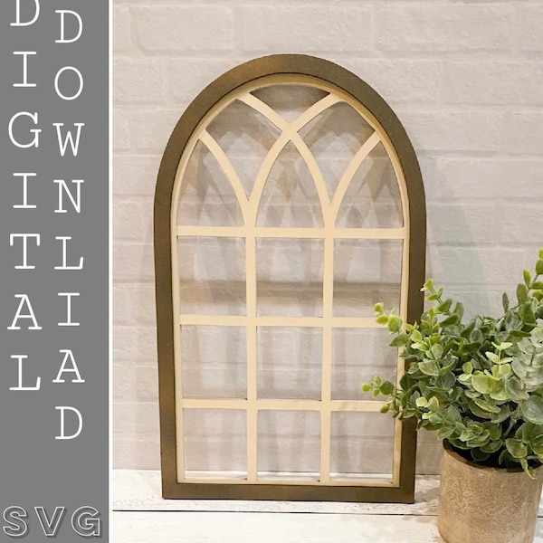 Arched Window Frames for Displays and photo backrounds Digitial Download