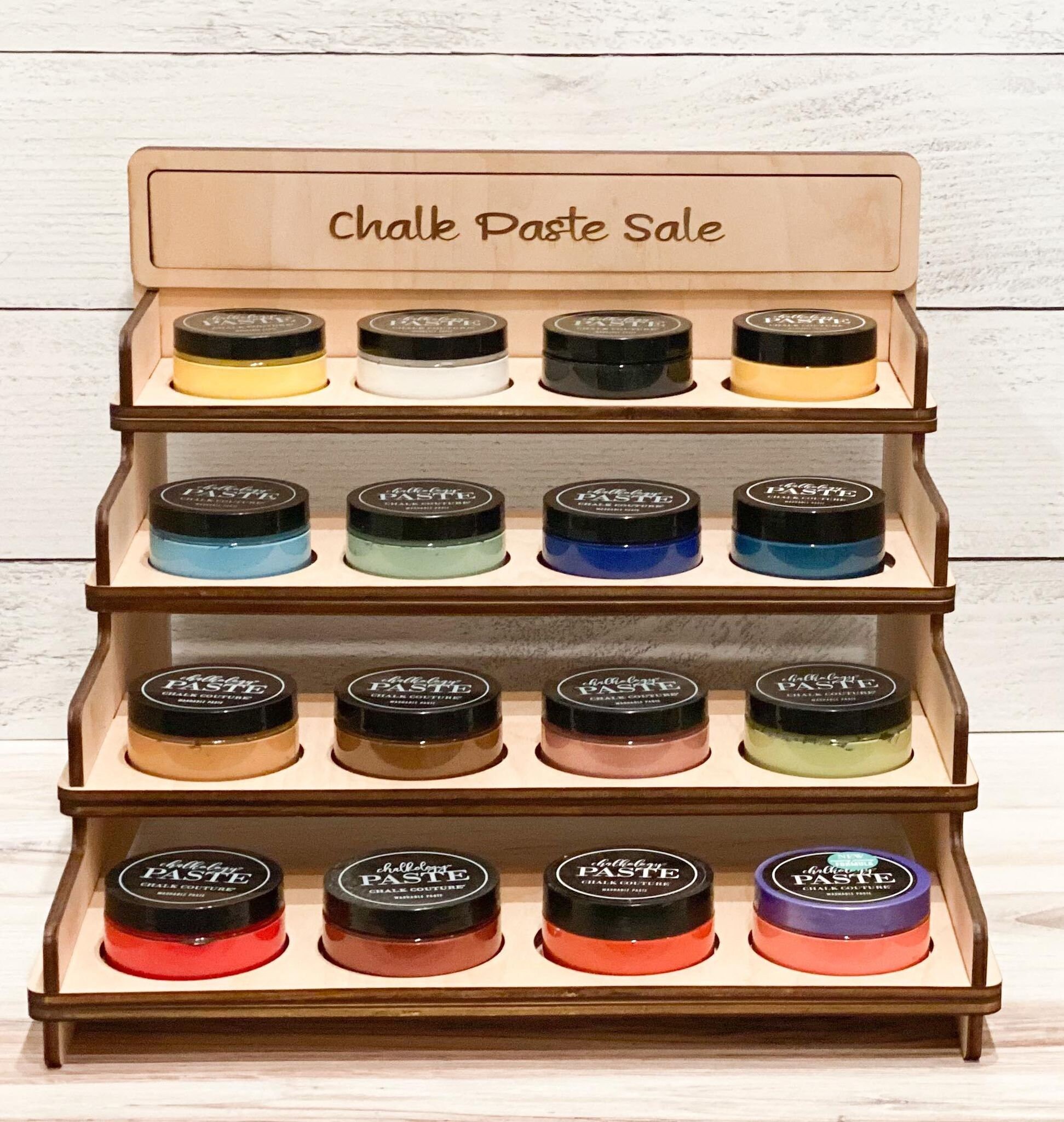 Chalk Paste Jar or Ink Jar Display Holder Organizer Digital