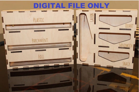 Pantry Baggie & Foil Organizer DIGITAL File only for 6.35mm AND 5.2mm