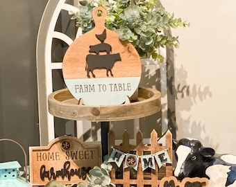 Farmhouse Tiered Tray Digitial Download SVG