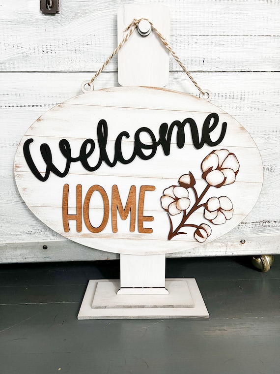 14 Welcome Home Oval Door Sign SVG DIGITAL DOWNLOAD - Etsy