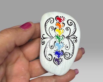 Chakra Rock/Stone - Hand-Painted | Unique Rock Art Decor