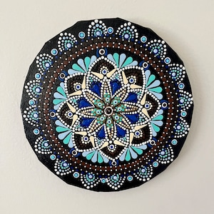 Wall art - Dot Mandala - Hand Painted Canvas - (OOPSIE piece)