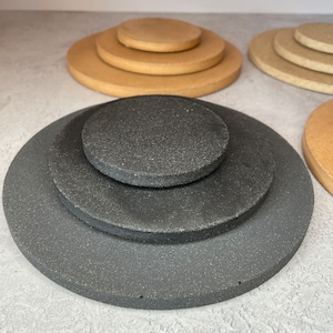 Round Centrepiece Tray Display | Jesmonite | Handmade | Candle Display | Trinket Tray | Home Accessories | Decor | Housewares | Large Tray