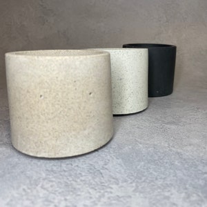 Runde Zementtöpfe für Pflanzen Mini Umweltfreundlicher Topflappen Minimalistischer Blumentopf Indoor-Topf Nachhaltiges Zubehör Pflanzenhalter Stifthalter
