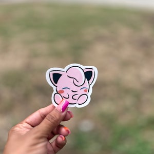 Jigglypuff! Sticker 3inch Matte Vinyl (water/weather resistant)