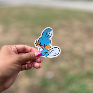 Mudkip! Sticker 3inch Matte Vinyl (water/weather resistant)