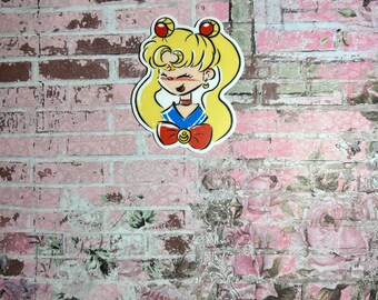 Blonde Girlie Sticker 3inch Matte Vinyl (water/weather resistant)