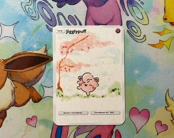 Cherry Blossom Jigglypuff Doodle Card