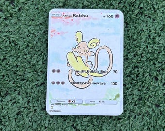 Raichu Doodle Card Print