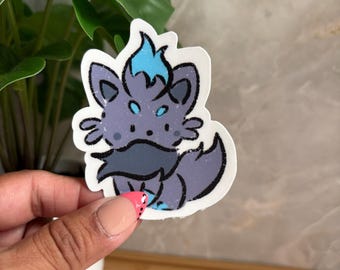 Shiny Zorua  Sticker 3inch Matte Vinyl (water/weather resistant)