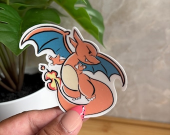 Charizard Sticker 3inch Matte Vinyl (water/weather resistant)