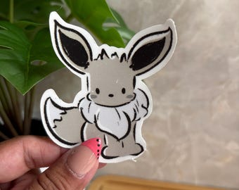 Shiney Eevee Sticker 3inch Matte Vinyl (water/weather resistant)