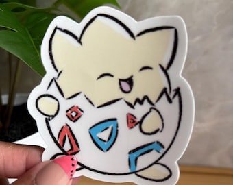 Topegi Doodle Sticker 3inch Matte Vinyl (water/weather resistant)
