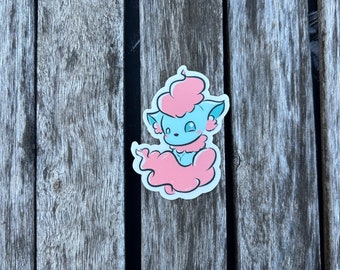 Cotton Candy ! Sticker 3inch Matte Vinyl (water/weather resistant)