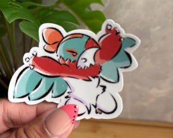 Hawlucha Doddle Sticker 3inch Matte Vinyl (water/weather resistant)