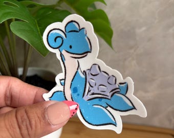 Lapras Sticker 3inch Matte Vinyl (water/weather resistant)