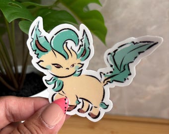 Leafeon! Sticker 3inch Matte Vinyl (water/weather resistant)