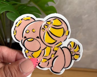 Conchito (Fidough)  Sticker 3inch Matte Vinyl (water/weather resistant)