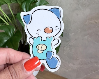 oshawott! Sticker 3inch Matte Vinyl (water/weather resistant)