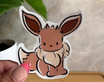 Eevee Sticker 3inch Matte Vinyl (water/weather resistant)