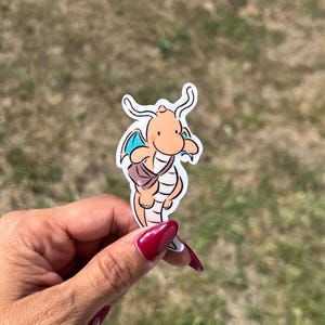 Dragonite Sticker 3inch Matte Vinyl (water/weather resistant)