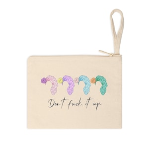 RuPaul Wig Inspired Zip Pouch | Don't Fuck It Up Drag Race Bag