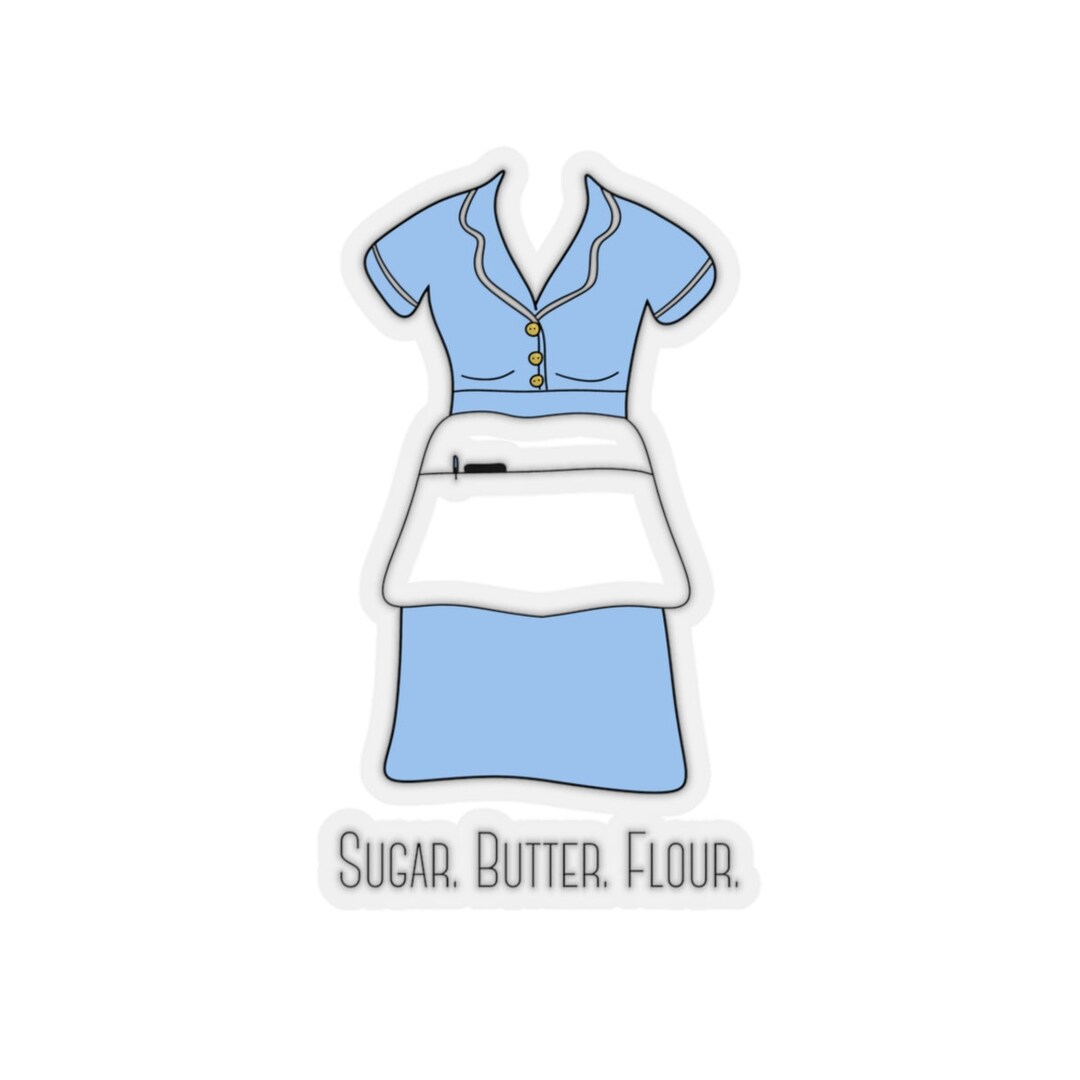 Sugar Butter Flour Apron Sticker | Waitress the Musical Inspired - Etsy