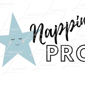 Master of Naps: Funny SVG, PNG, PDF Digital File voor Napping Pros en Nap Enthusiasts, afdrukbaar EPS-bestand, Professional Sleeper