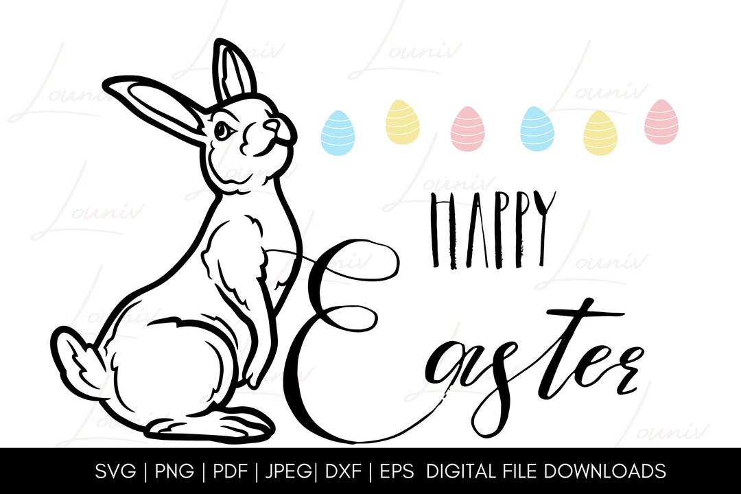 Happy easter simple svg file dxf file shirt designs svg svg files