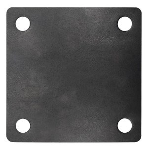Sidco Supply 4x4&quot; Piastra di base in acciaio quadrato saldabile - Taglio laser - Piastra in acciaio A36 - Spessore 1/4&quot;, Acciaio al carbonio per impieghi gravosi 6 mm - 10 pezzi