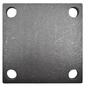 Paquete de 10 placas base de acero cuadradas soldables de 4 x 4 pulgadas, placa de acero de 4 pulgadas, corte láser, placa de acero A36, 1/4 pulgadas de grosor, 6 mm por Sidco Supply