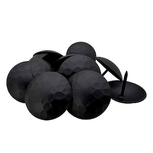 1.5&quot; Inch Iron Clavos - Decorative Nails - Upholstery Tacks - Clavos - Antique Decorative Rustic Accent (Matte Black)