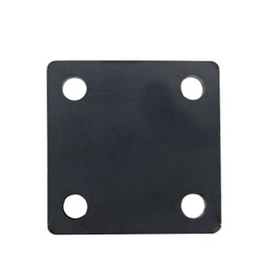 10 Pack of 3x3&quot; Weldable Square Steel Metal Baseplate - Laser Cut – A36 Heavy Duty Carbon Steel by Sidco Supply