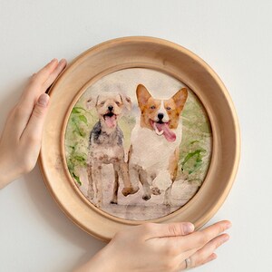 Personalized Pet Remembrance Gift - Pet Portrait from Photo - Custom Pet Memorial Gift