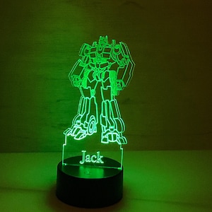 Transformer Personalized LED Light, Gift Item Lamp, LED base night lights