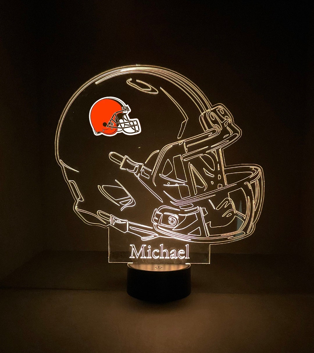 Cleveland Browns, Light Up, Modern Helmet,nfl Football LED Sports Fan ...
