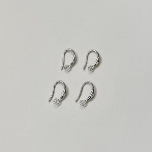 14k Gold Plated Earring Hooks With Loop, Ear Wires,French Hook Earring,Gold Plated Earring Wires Supply Findings,Ear Wire For Jewelry Making White Gold