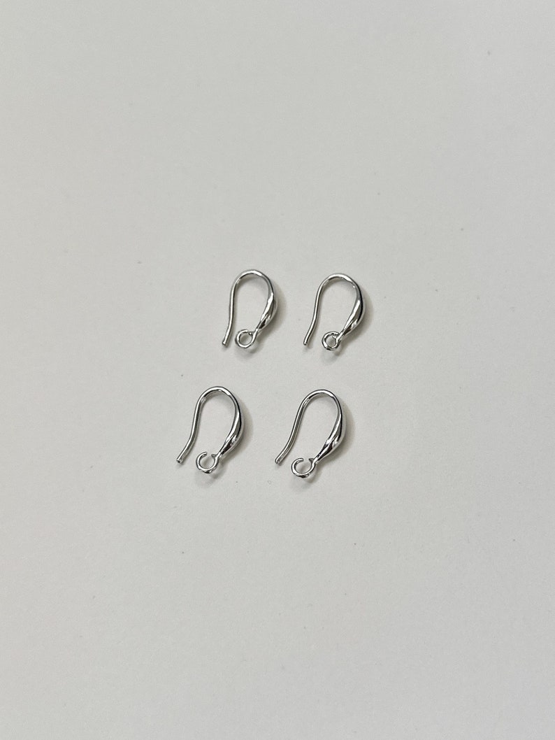 14k Gold Plated Earring Hooks With Loop, Ear Wires,French Hook Earring,Gold Plated Earring Wires Supply Findings,Ear Wire For Jewelry Making White Gold