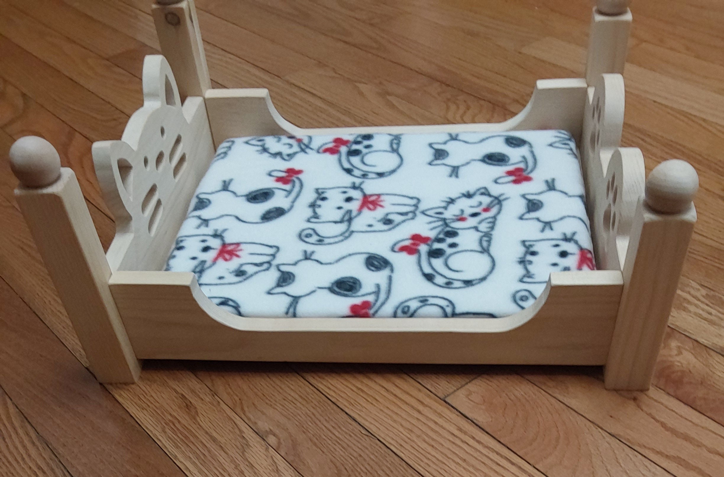 Wooden Cat Bed Etsy
