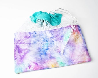 Watercolor Vibes Grip Bag, Netted Grip Bag, Gymnastics Grip Bag, Drawstring Bag, Shoe Bag