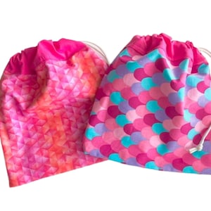 Reversible Gymnastics Grip Bag, Reversible Cinch Bag, Gymnastics Grip Bag, Drawstring Bag, Dance Shoe Bag, Cheer Shoe Bag