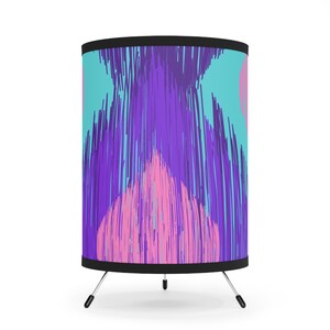 Tripod Lamp with High-Res Printed Shade, US\CA plug