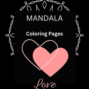 PRINTABLE, Coloring Pages, Digital Download, Relaxing, Mandala, Adult Coloring, 50 Pages