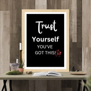 Encouraging 18x24 Wall Art / Printable / Quote: Trust Yourself