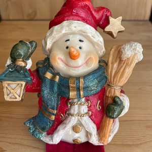 Vintage Christmas Snowman Shelf Sitter